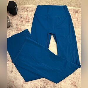 Blue Flare Yoga Pants